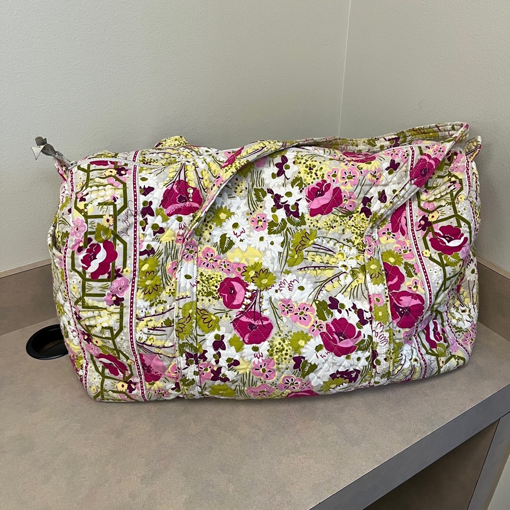 Vera Bradley Make Me Blush large travel bag
